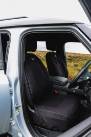 New Defender Black Canvas Covers – Front 2 Seat Set