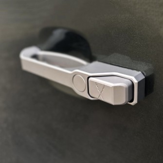 Defender Exterior Door Handle - Gun Metal Grey (Pair)