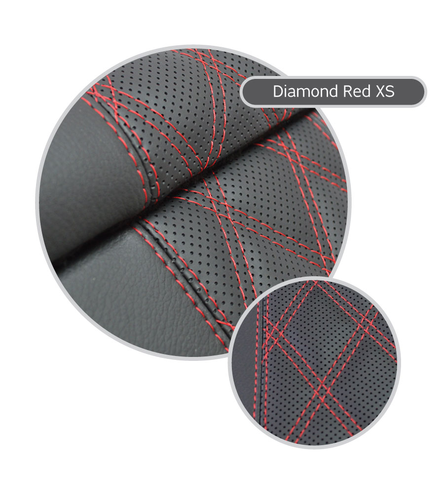 90"/110" Front Centre Seat With Headrest Diamond Red