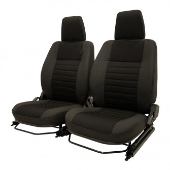 Defender Front Seat Pair Heated – Full Graphite Cloth