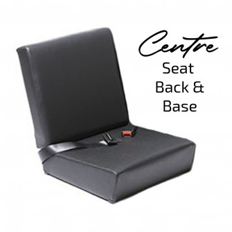Seat Centre Back & Base - Black Vinyl