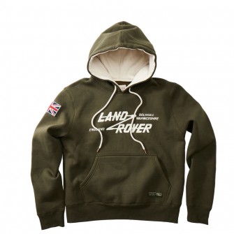 Land Rover Appliqued Pullover Hoody Bronze Green