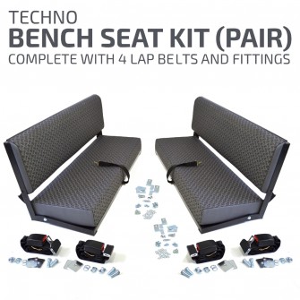 Bench Seat Kit (Pair) plus 4 Lap Belts - Techno