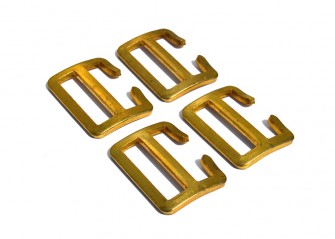 1" Brass Buckles for Canvas Hood Webbing - Pack of 4