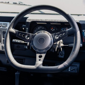 Moto-Lita MK4 Flat Bottom Black Leather Steering Wheel - 15 Inch – Exmoor Exclusive