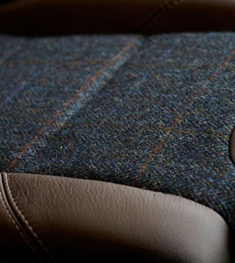 Bespoke Harris Tweed with Buffalo Leather