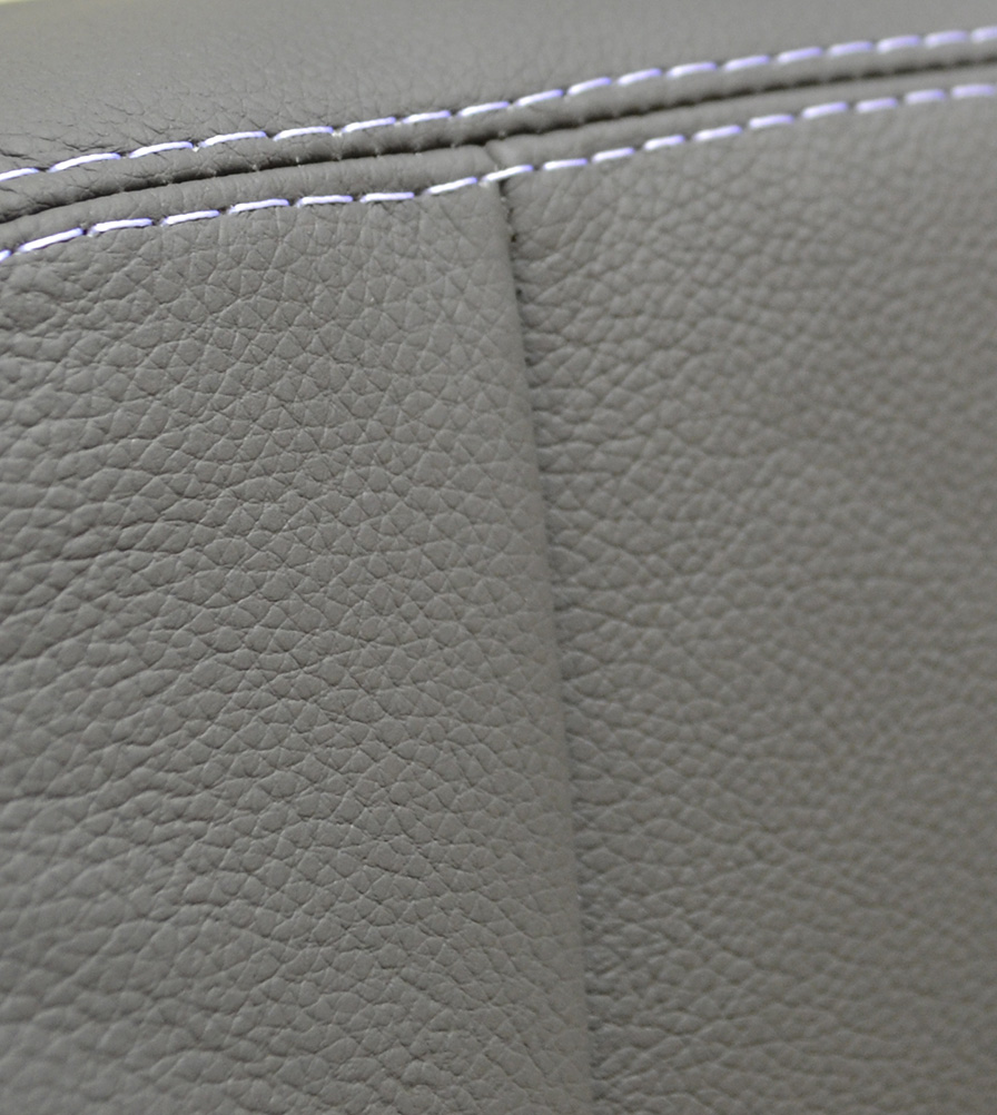 Exmoor Trim Grey Leather Bespoke Swatch Exmoor Trim Grey Leather Bespoke Swatch